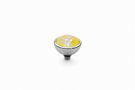 Qudo Silver Topper Bottone 10mm - Sunshine Delite